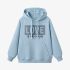 Sky Blue Letters Print Hoodie GM8804-169