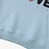 Sky Blue Letters Print Hoodie GM8804-173