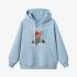 Sky Blue Cartoon Print Hoodie GM8804-179