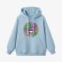 Sky Blue Skeletons Graphic Hoodie GM8804-201