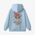 Sky Blue Skeletons Graphic Hoodie GM8804-202