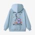 Sky Blue Skeletons Graphic Hoodie GM8804-203