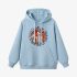 Sky Blue Skeletons Graphic Hoodie GM8804-207