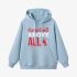 Sky Blue Letter Graphic Hoodie GM8804-226