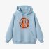 Sky Blue Letter Graphic Hoodie GM8804-230