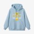 Sky Blue Letter Graphic Hoodie GM8804-238