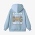 Sky Blue Letter Graphic Hoodie GM8804-241