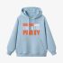 Sky Blue Letter Graphic Hoodie GM8804-245