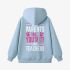 Sky Blue Letter Graphic Hoodie GM8804-251