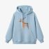 Deer Geometric Graphic Sky Blue Hoodie GM8804-259