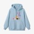 Rabbit Geometric Graphic Sky Blue Hoodie GM8804-263