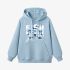 Fish Letter Sky Blue Hoodie GM8804-275