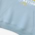 Letter Graphic Sky Blue Hoodie GM8804-285