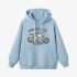 Motorcycle Graphic Sky Blue Hoodie GM8804-290