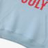 Letter Graphic Sky Blue Hoodie GM8804-296