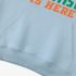 Letter Graphic Sky Blue Hoodie GM8804-308