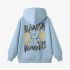 Sky Blue Cartoon Print Hoodie GM8804-36