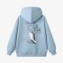 Sky Blue Cartoon Print Hoodie GM8804-92