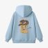 Sky Blue Cartoon Print Hoodie GM8804-93