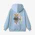 Sky Blue Cartoon Print Hoodie GM8804-94