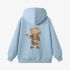 Sky Blue Cartoon Print Hoodie GM8804-95