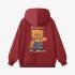 Red Cartoon Print Hoodie GM8805-103