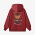 Red Cartoon Print Hoodie GM8805-104