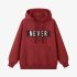 Red Letters Print Hoodie GM8805-105