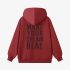 Red Letters Print Hoodie GM8805-157