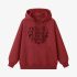 Red Letters Print Hoodie GM8805-170