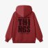 Red Letters Print Hoodie GM8805-176