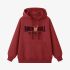 Red Letters Print Hoodie GM8805-178