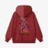 Red Skeletons Graphic Hoodie GM8805-210