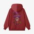 Red Skeletons Graphic Hoodie GM8805-211