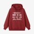 Red Letter Graphic Hoodie GM8805-243