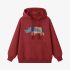 Rhino Geometric Graphic Red Hoodie GM8805-273