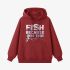 Fish Letter Red Hoodie GM8805-275