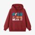 Fish Letter Red Hoodie GM8805-276