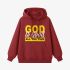 Letter Graphic Red Hoodie GM8805-288