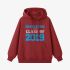 Numbers Graphic Red Hoodie GM8805-291