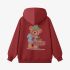 Red Cartoon Print Hoodie GM8805-59