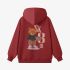 Red Cartoon Print Hoodie GM8805-94