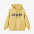 Yellow Letters Print Hoodie GM8806-101