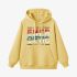 Yellow Letters Print Hoodie GM8806-107