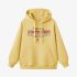 Yellow Letters Print Hoodie GM8806-114