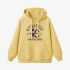 Yellow Numbers Print Hoodie GM8806-117