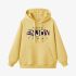 Yellow Letters Print Hoodie GM8806-120