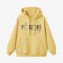 Yellow Letters Print Hoodie GM8806-123