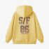 Yellow Numbers Print Hoodie GM8806-125