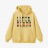 Yellow Letters Print Hoodie GM8806-135